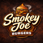 Smokey Joe's fiery burger logo
